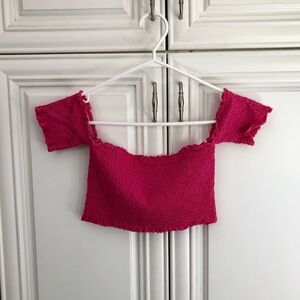 EUC Zara crop off shoulder top